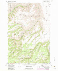 Harlow Ridge 1971 topographic map thumbnail