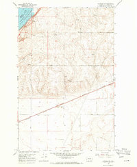 Hartline NW 1968 topographic map thumbnail