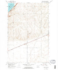 Hartline NW 1968 topographic map thumbnail