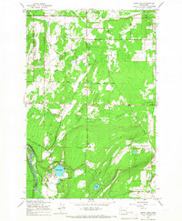 Harts Lake 1959 topographic map thumbnail