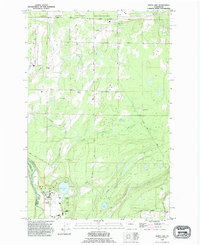 Harts Lake 1990 topographic map thumbnail
