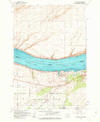 Hat Rock 1962 topographic map thumbnail