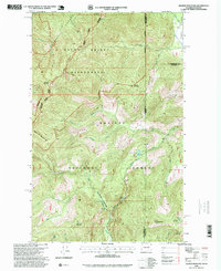 Helmer Mountain 1996 topographic map thumbnail