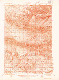 Hog Ranch Buttes topographic map thumbnail