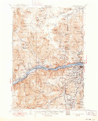 Hood River 1929 topographic map thumbnail