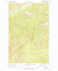 Hoodoo Peak 1969 topographic map thumbnail
