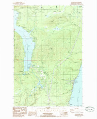 Hoodsport 1985 topographic map thumbnail