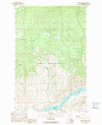 Hopkins Canyon 1989 topographic map thumbnail