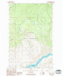 Hopkins Canyon 1989 topographic map thumbnail