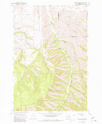 Hopkins Ridge 1967 topographic map thumbnail