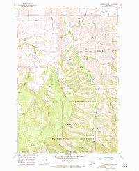 Hopkins Ridge 1967 topographic map thumbnail