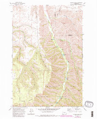 Hopkins Ridge 1967 topographic map thumbnail