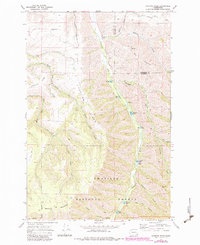 Hopkins Ridge 1967 topographic map thumbnail