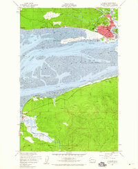 Hoquiam 1957 topographic map thumbnail