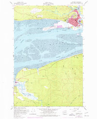 Hoquiam 1957 topographic map thumbnail