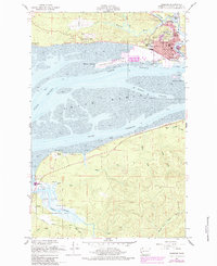 Hoquiam 1957 topographic map thumbnail