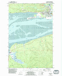 Hoquiam 1957 topographic map thumbnail
