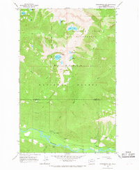 Huckleberry Mtn topographic map thumbnail