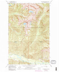 Huckleberry Mtn 1966 topographic map thumbnail