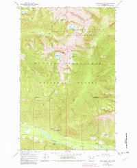 Huckleberry Mtn 1966 topographic map thumbnail