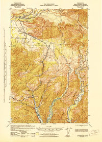 Humptulips 1943 topographic map thumbnail