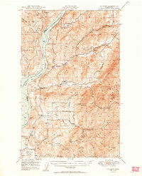 Hunters 1950 topographic map thumbnail