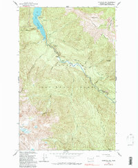 Hurricane Hill 1950 topographic map thumbnail