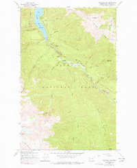 Hurricane Hill 1950 topographic map thumbnail