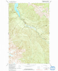 Hurricane Hill 1950 topographic map thumbnail