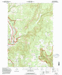 Husum 1994 topographic map thumbnail