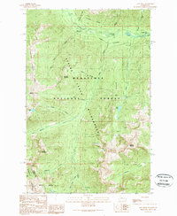 Jack Ridge 1989 topographic map thumbnail