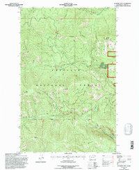 Jackknife Mtn 1992 topographic map thumbnail