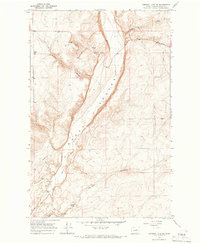 Jameson Lake SW 1965 topographic map thumbnail