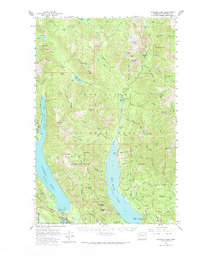 Kachess Lake 1961 topographic map thumbnail