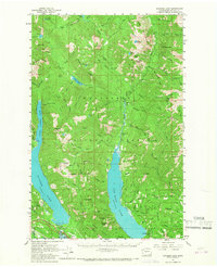 Kachess Lake 1961 topographic map thumbnail