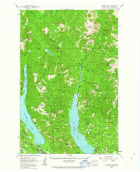 Kachess Lake 1961 topographic map thumbnail