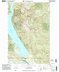 Kachess Lake 2003 topographic map thumbnail
