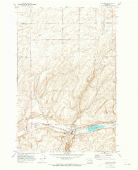 Kahlotus 1970 topographic map thumbnail