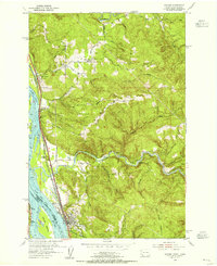 Kalama 1953 topographic map thumbnail