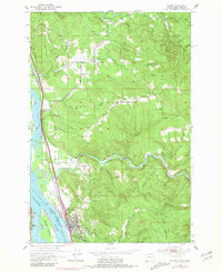 Kalama 1953 topographic map thumbnail