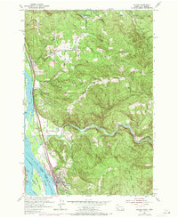 Kalama 1953 topographic map thumbnail