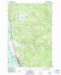 Kalama 1990 topographic map thumbnail