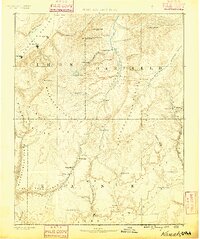 Kanab 1886 topographic map preview
