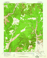 Kanab 1957 topographic map preview