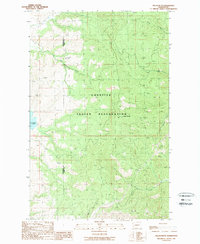 Keller Butte 1989 topographic map thumbnail