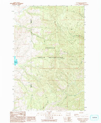 Keller Butte 1989 topographic map thumbnail