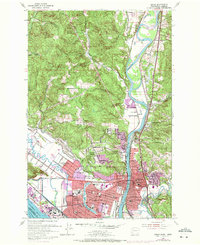 Kelso 1953 topographic map preview