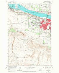 Kennewick 1964 topographic map thumbnail