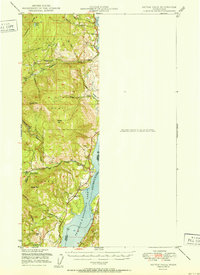 Kettle Falls 1951 topographic map thumbnail
