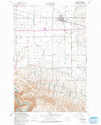 Kittitas 1953 topographic map thumbnail